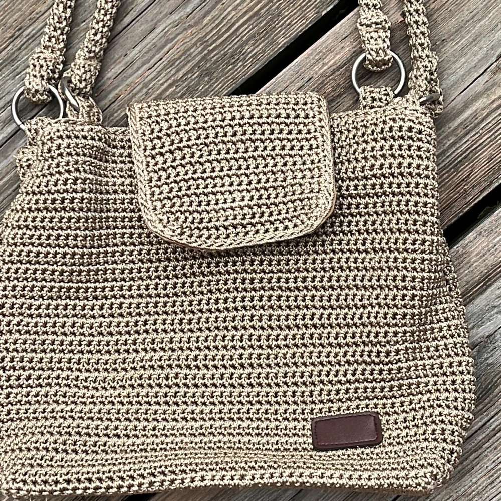 Charming crocheted shoulder bag